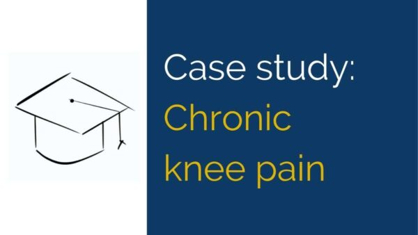 case study on chronic knee pain