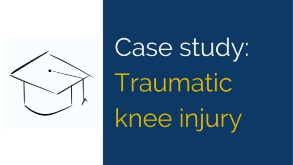 traumatic acute knee injury