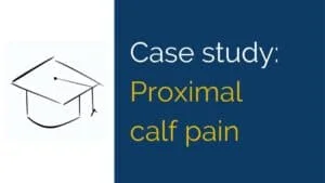 proximal calf pain