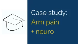 upper arm pain case study